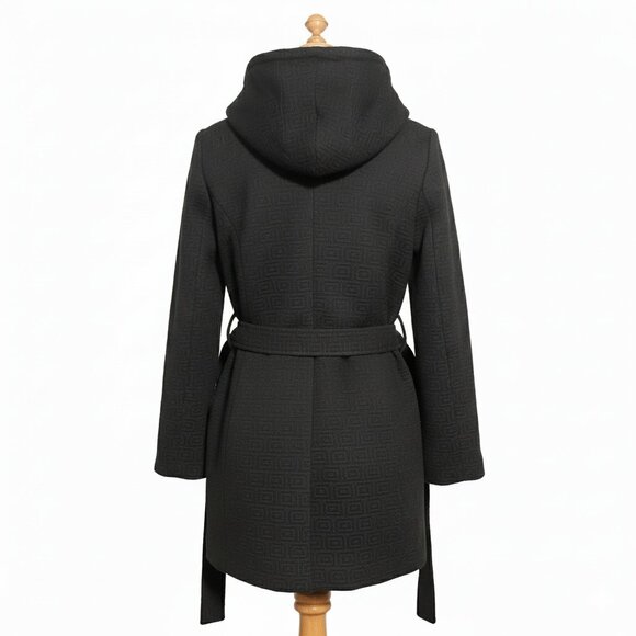 Le Château Hooded Coat Women Size Medium black - Picture 2 of 16